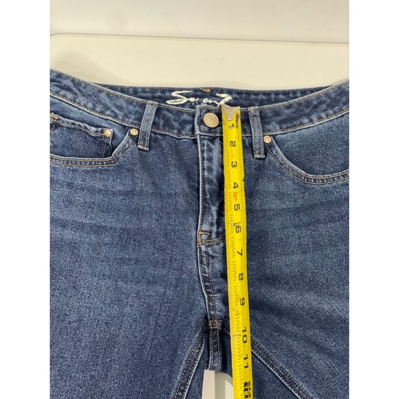 Seven7 Womens Slim Straight Jeans Size 4 Cotton/Polyester Blend Blue Denim - Picture 12 of 16